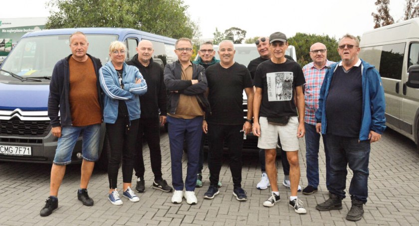 Ekipa z Mogilna, która wyjechała z darami na Ukrainę   fot. Marcin Zieliński