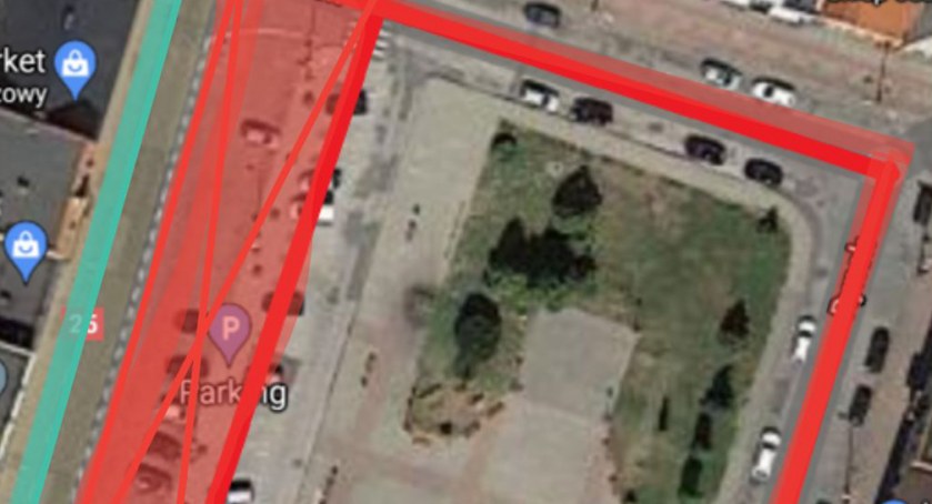 Ulice zaznaczone kolorem czerwonym oraz wewnętrzna część parkingu zostaną wyłączone z ruchu, w czwartek 31 sierpnia i będą wyłączone z ruchu do zakończenia festiwalu, czyli do 3 września fot. DK Strzelno