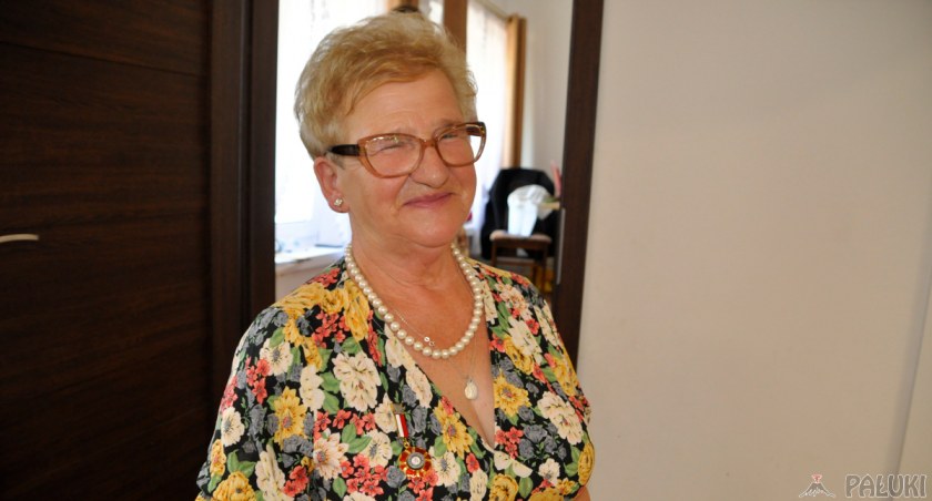 Teresa Cieślewicz po odebraniu odznaczenia fot. Paweł Lachowicz