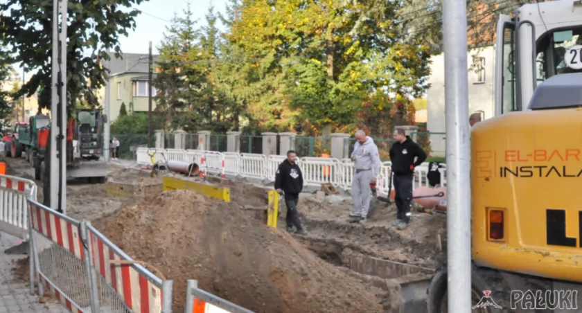 Prace remontowe ulicy Gimnazjalnej idą pełną parą. Podczas remontu wymieniana jest cała infrastruktura podziemna fot. Magdalena Lachowicz