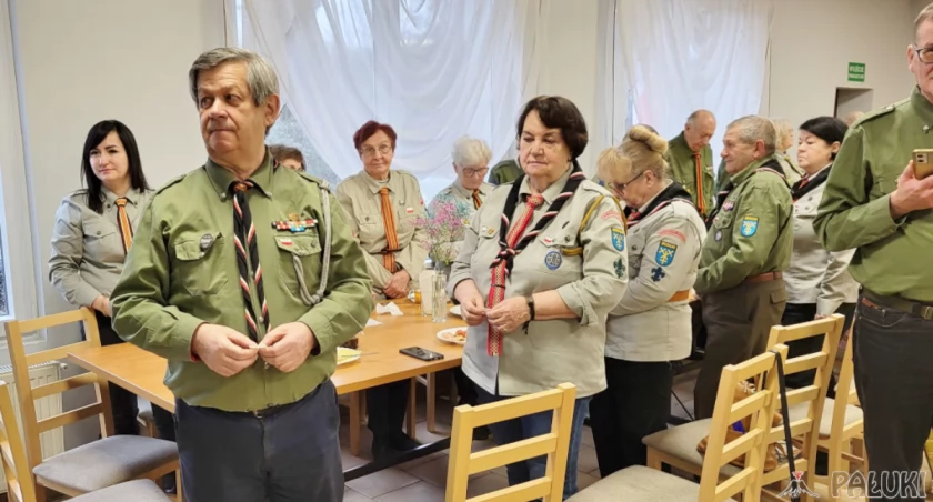 Mogileńscy seniorzy harcerstwa na spotkaniu Wspólnoty Skulskiej ZHP fot. Agnieszka Godurkiewicz