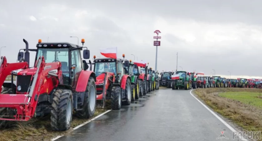 Niedawny protest rolników w Żninie   fot. Karol Gapiński