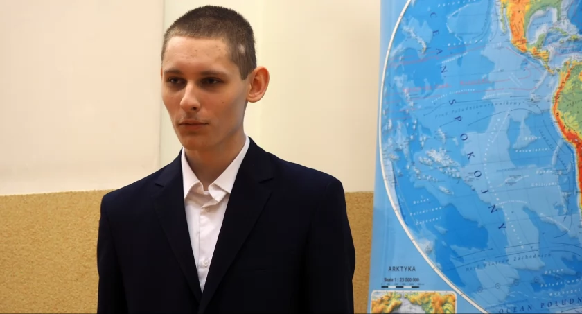 Marcel Sadowski został laureatem olimpiady geograficznej fot. Polskie Towarzystwo Geograficzne w Toruniu