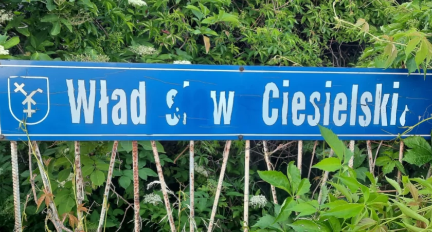 To jest tabliczka ulicy Władysława Ciesielskiego w zachodniej części Mogilna   fot. Marek Holak