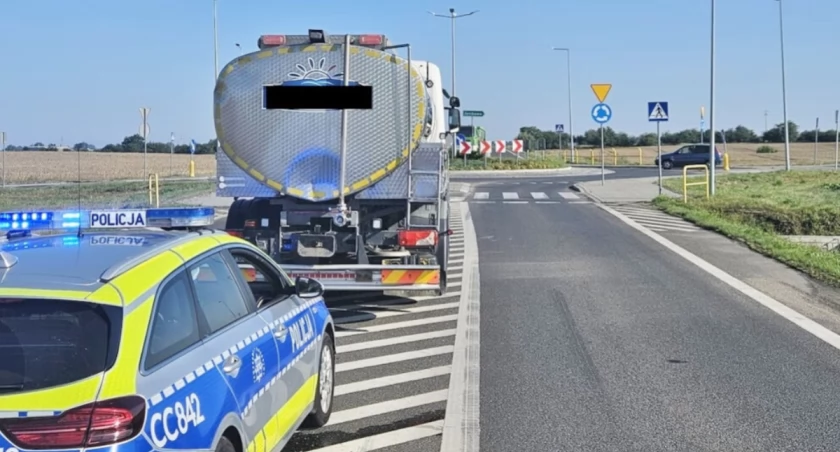 Kontrola na wschodniej obwodnicy Mogilna   fot. KPP w Mogilnie