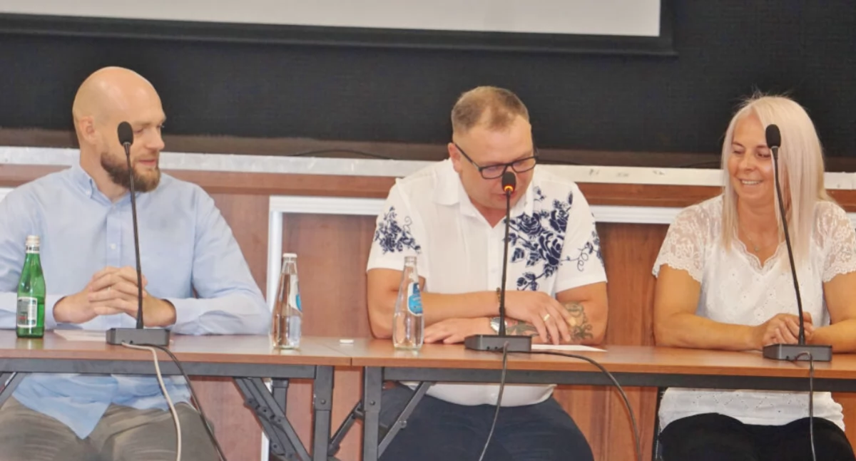 Prezydium Mogileńskiej Rady Biznesu, od lewej: wiceprzewodniczący Patryk Skarbecki, przewodniczący Marek Stasiak, sekretarz Julita Szymczak   fot. Marek Holak
