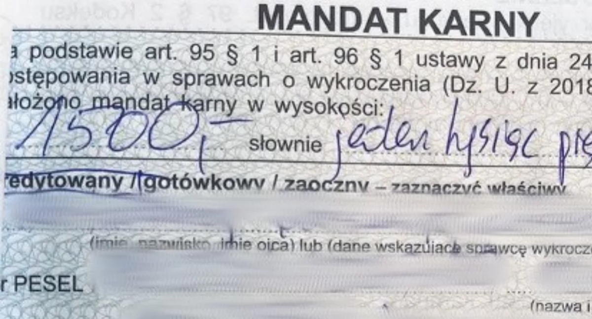 Z policyjnego notesu, ustąpił pierwszeństwa pieszemu złotych mandatu - zdjęcie, fotografia