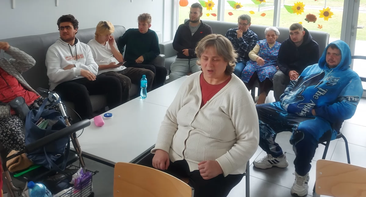 W spotkaniu z wolontariuszami mogileńskiego Zespołu Szkół uczestniczyli podopieczni ŚDS fot. Anna Guźniczak