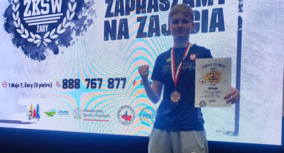 Natalia Wojtasik została brązową medalistką Pucharu Polski w Muathai fot. nadesłane