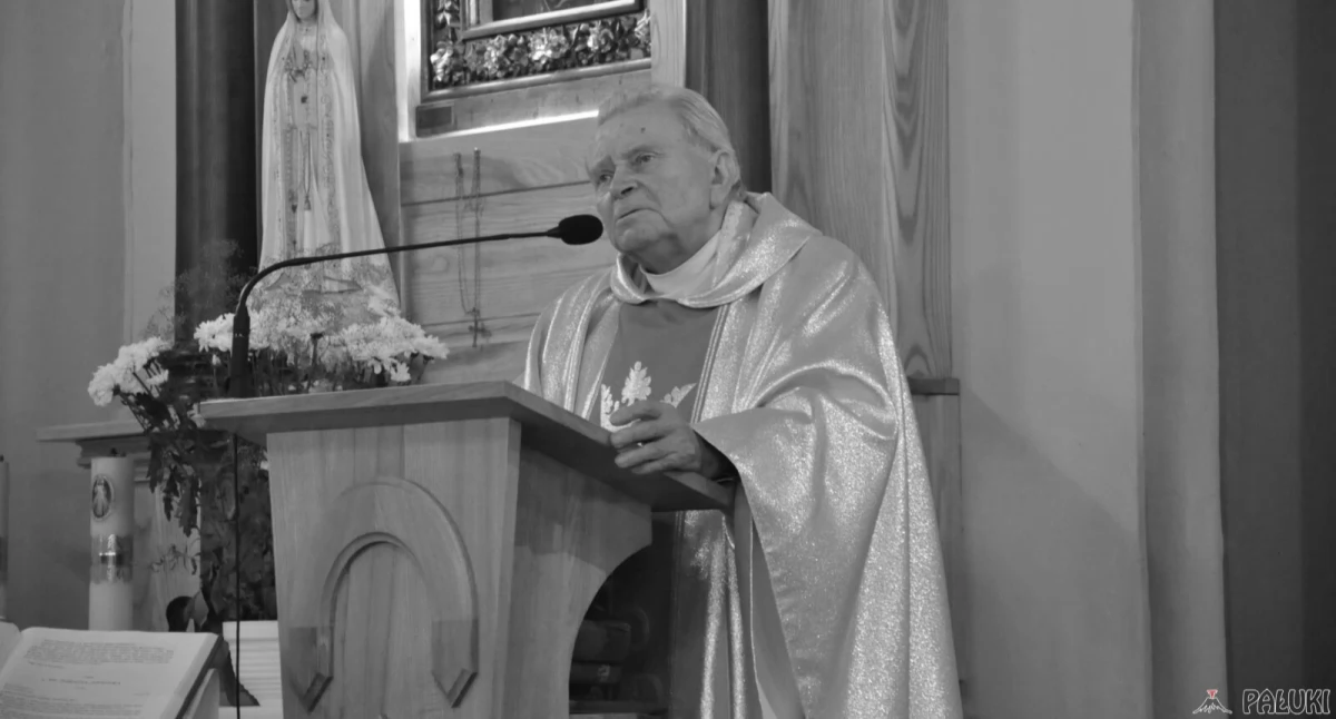 Ks. kan. Andrzej Trzemżalski podczas mszy św. w rodzinnej parafii pw. NSPJ w Ostrowie fot. Magdalena Lachowicz
