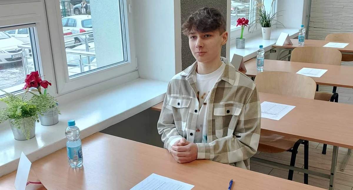 Igor Kanarkiewicz będzie reprezentował mogileński Zespół Szkół i województwo kujawsko – pomorskie na etapie centralnym konkursu fot. ZS Mogilno