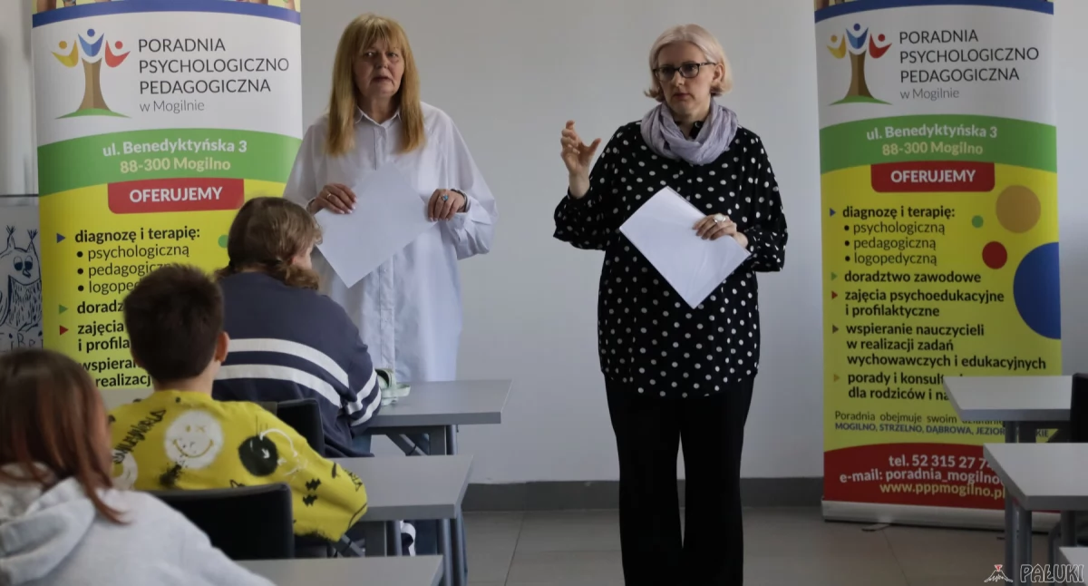 Organizatorkami konkursu były pedagożki Poradni Psychologiczno-Pedagogicznej w Mogilnie Agnieszka Stoińska i Urszula Strzała fot. Paweł Lachowicz