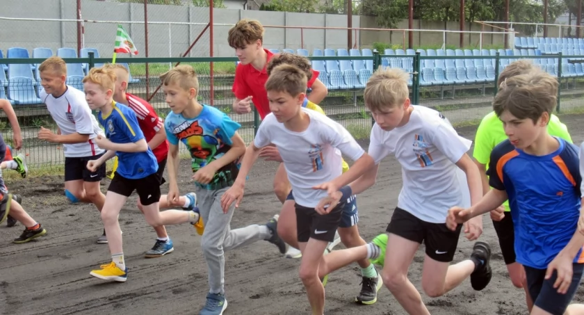 Start do jednego z dziecięcych biegów   fot. Paulina Kwiatkowska