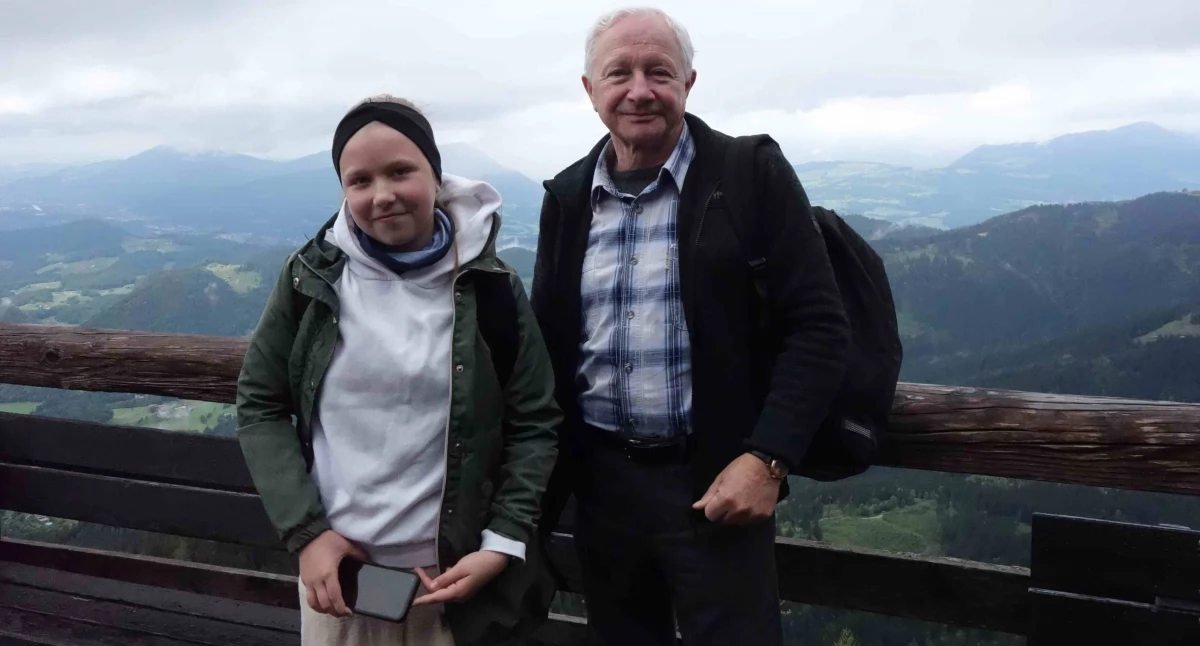 Laureaci konkursu Nadia Kujawa z Trzemeszna i Jacek Sech ze Strzelna w Obertsalzbergu fot. nadesłane