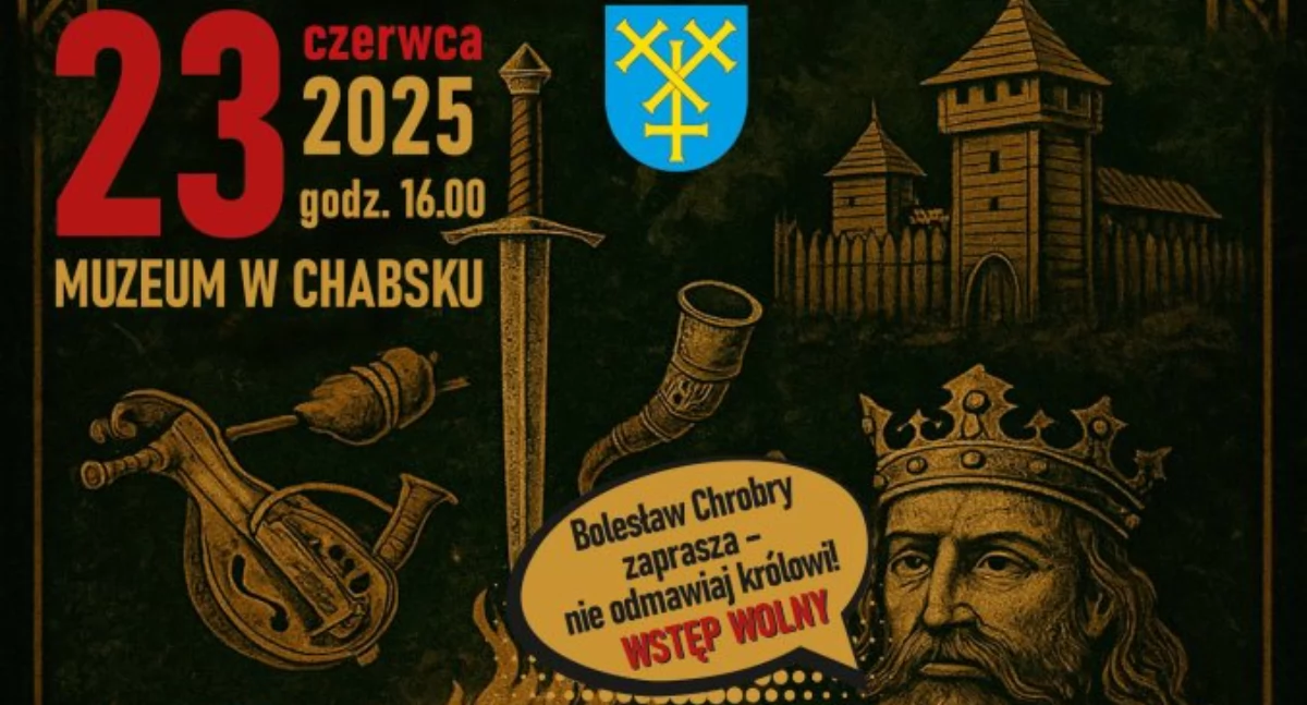 Festyny, pikniki, imprezy, Król Bolesław Chrobry zaprasza piknik Chabska - zdjęcie, fotografia