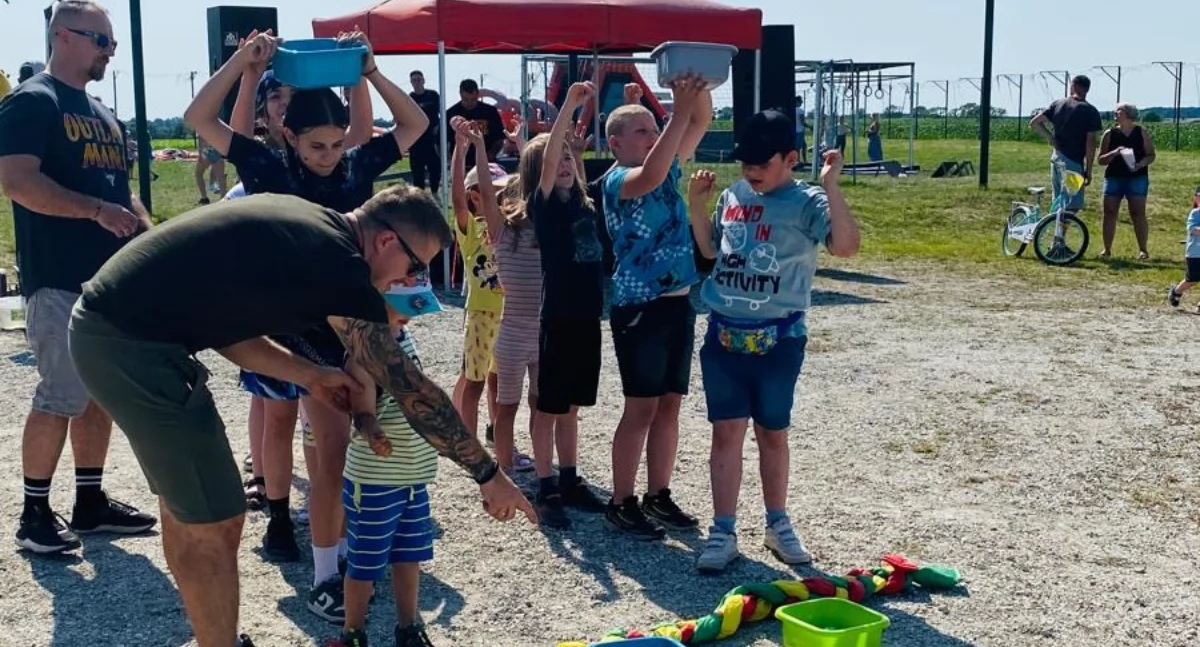 Piknik obfitował w mnóstwo gier i zabaw z nagrodami fot. Lucyna Oktabińska