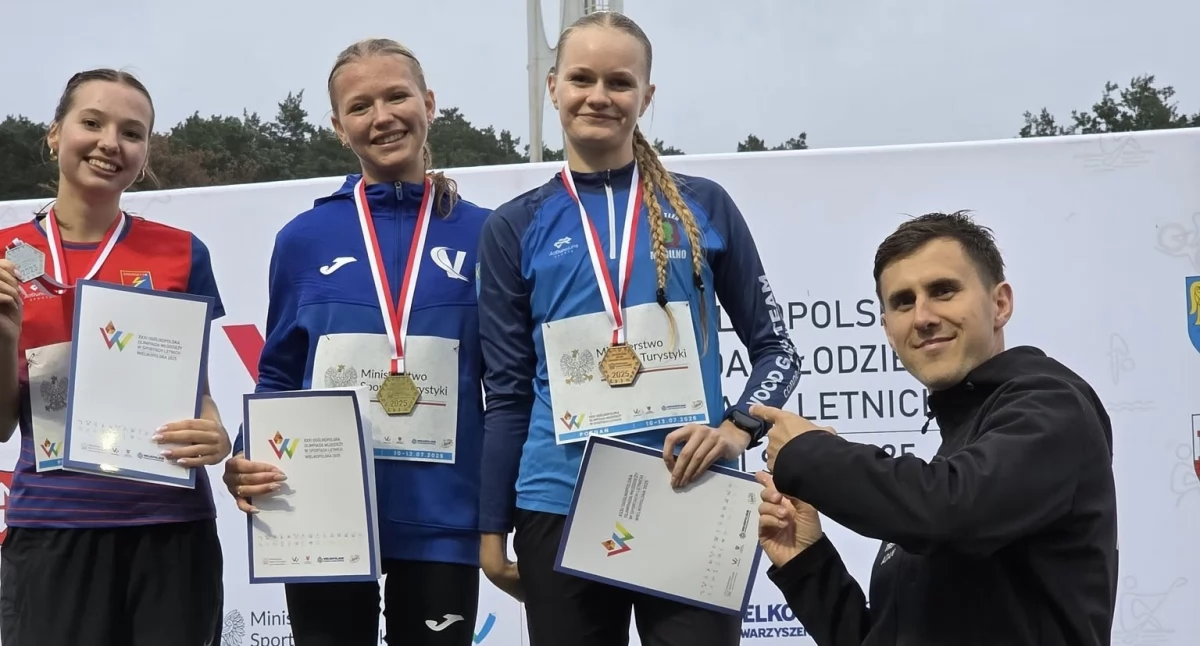 Zofia Malińska (z prawej) z trenerem Adamem Krasickim fot. nadesłane