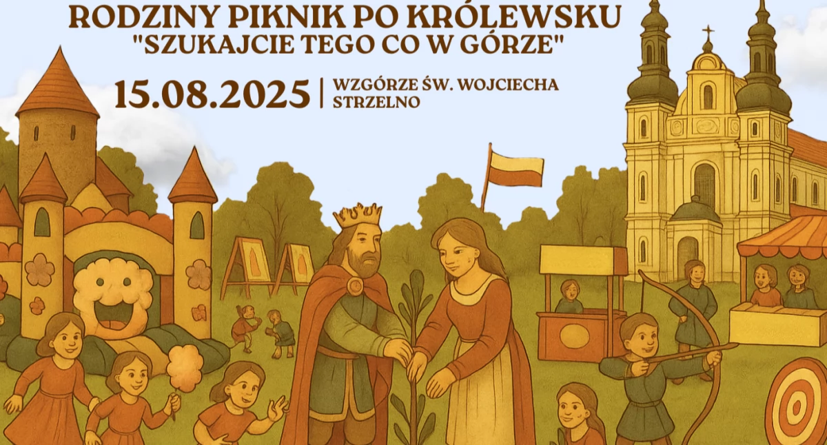 Festyny, pikniki, imprezy, Strzelno Piknik rodzinny królewsku Szukajcie górze - zdjęcie, fotografia