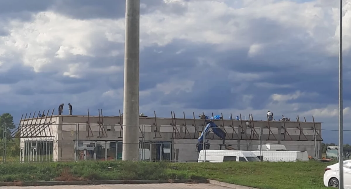 Budowa przy krajowej 15 restauracji sieci McDonalds    fot. Marek Holak