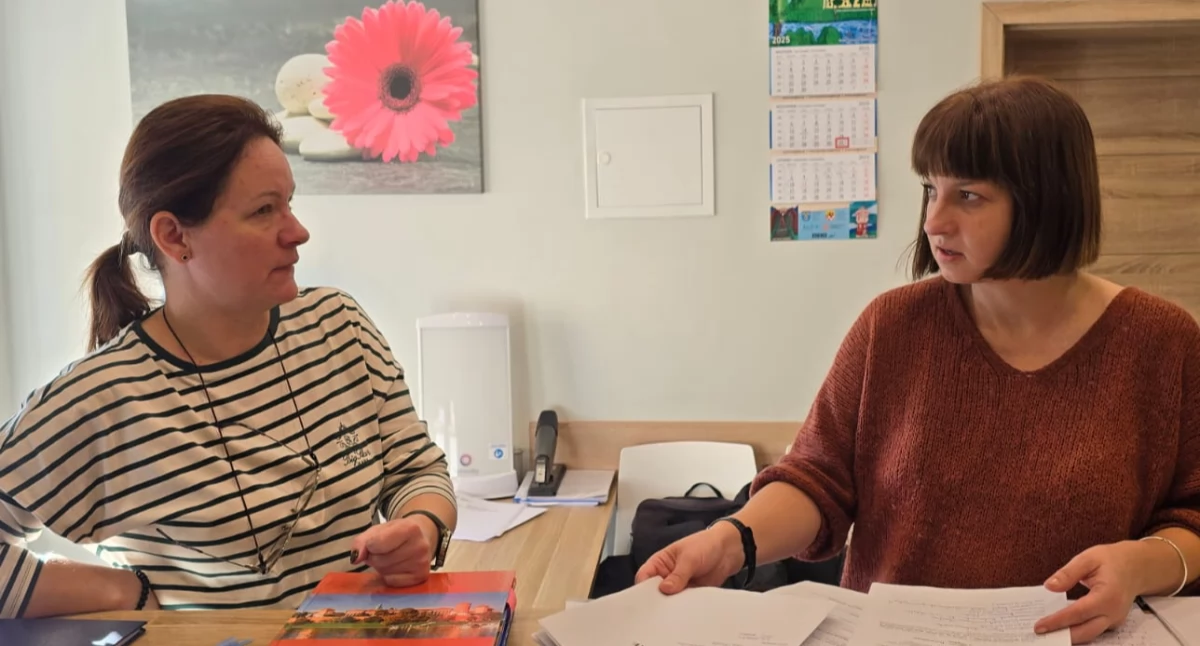 Warsztaty prowadziły psycholożki Edyta Hernacka i Natalia Belińska z Poradni Psychologiczno-Pedagogicznej w Mogilnie fot. Paweł Lachowicz