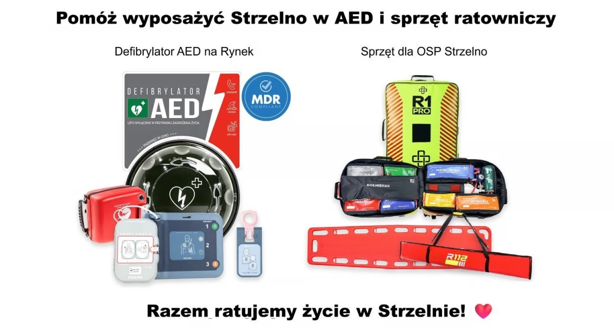 Życie miast i wsi, Świąteczna akcja Ratujemy życie Strzelnie - zdjęcie, fotografia