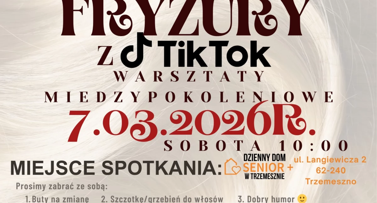 Festyny, pikniki, imprezy, marca międzypokoleniowe spotkanie Trzemesznie Fryzury TikTok - zdjęcie, fotografia