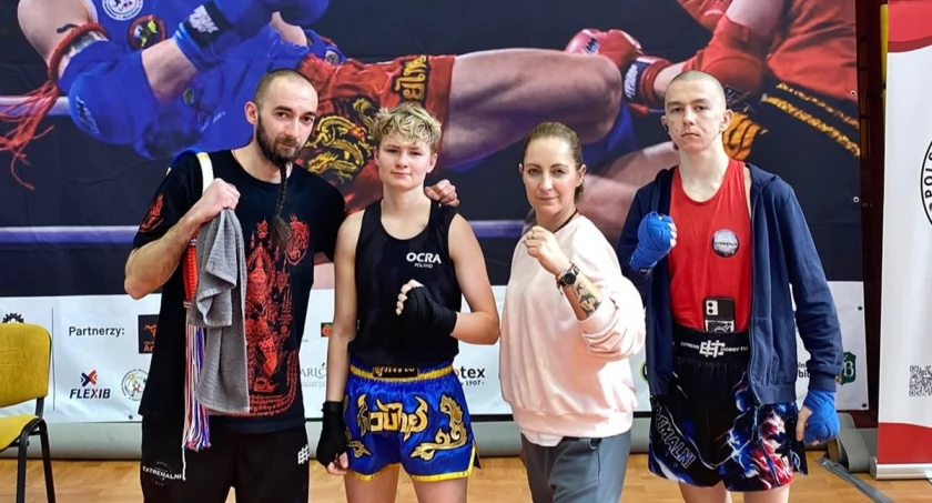 Od lewej: Karol Oktabiński, Natalia Wojtasik, Lucyna Oktabińska, Antoni Konopa fot. Extremalni