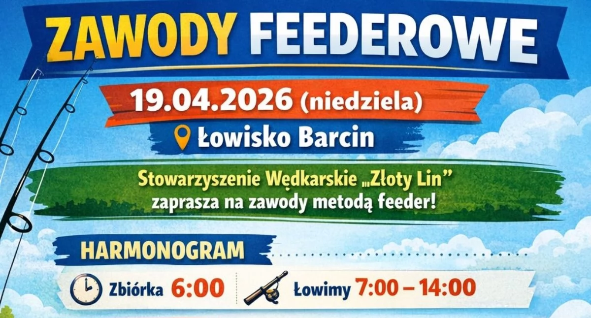 Stowarzyszenie, koła, fundacje, kwietnia Zawody Feederowe Złotego Łowisku Barcin - zdjęcie, fotografia