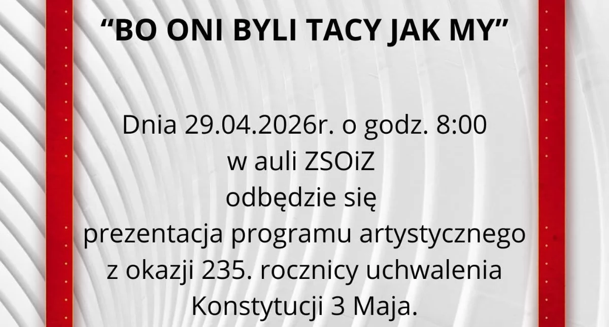 Życie miast i wsi, Program artystyczny okazji Konstytucji kwietnia Trzemesznie - zdjęcie, fotografia