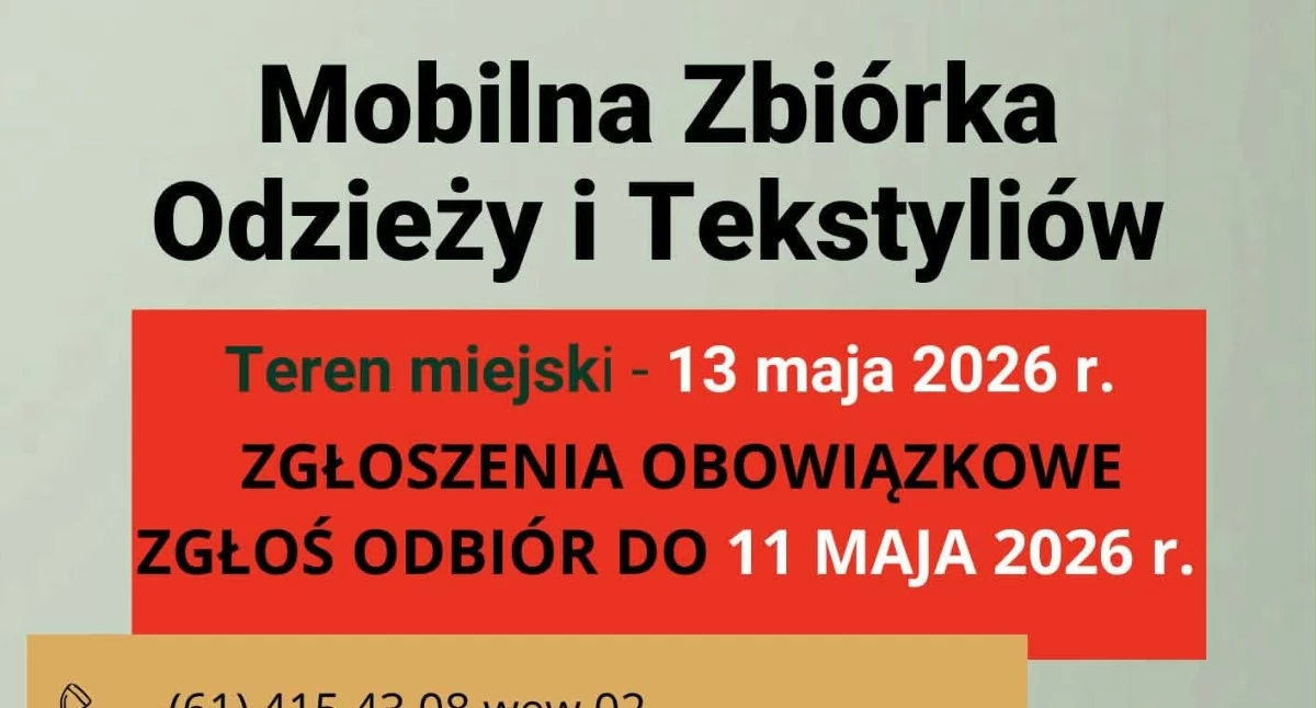 Życie miast i wsi, Mobilna zbiórka odzieży tekstyliów Gminie Trzemeszno odbędzie - zdjęcie, fotografia