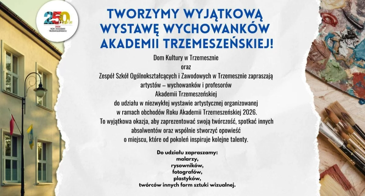 250 lat Akademii Trzemeszeńskiej, Wystawa wychowanków Akademii Trzemeszeńskiej twórcy poszukiwani - zdjęcie, fotografia