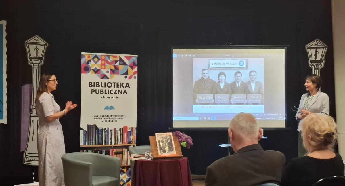 Życie miast i wsi, Spotkanie Hanią Fourot Raczek Bibliotece Publicznej Trzemesznie (zdjęcia) - zdjęcie, fotografia