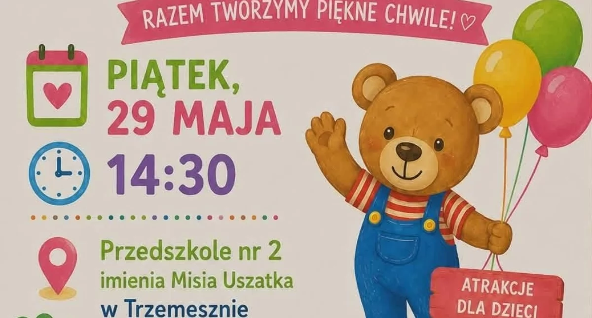 Szkoły, przedszkola, nauka, Festyn Rodzinny Przedszkolu Misia Uszatka Trzemesznie - zdjęcie, fotografia