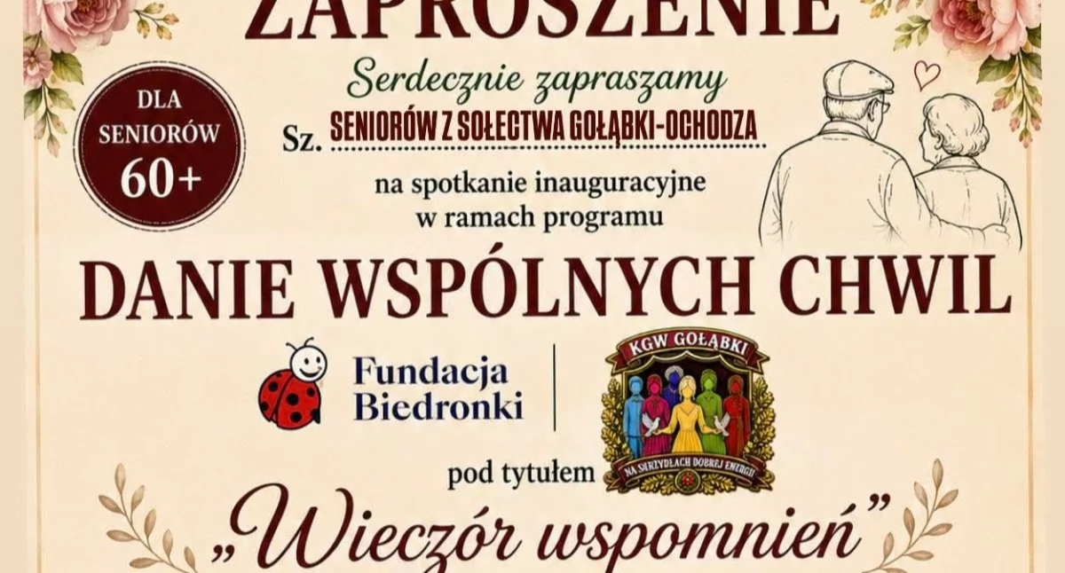 Życie miast i wsi, Spotkanie seniorów sołectwie Gołąbki Ochodza czerwca - zdjęcie, fotografia