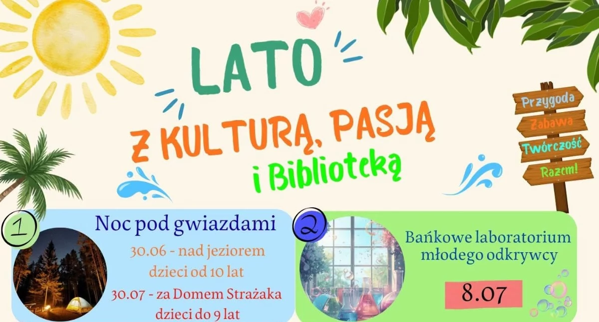 Życie miast i wsi, Wakacyjne aktywności Biblioteki Publicznej Gminy Orchowo - zdjęcie, fotografia