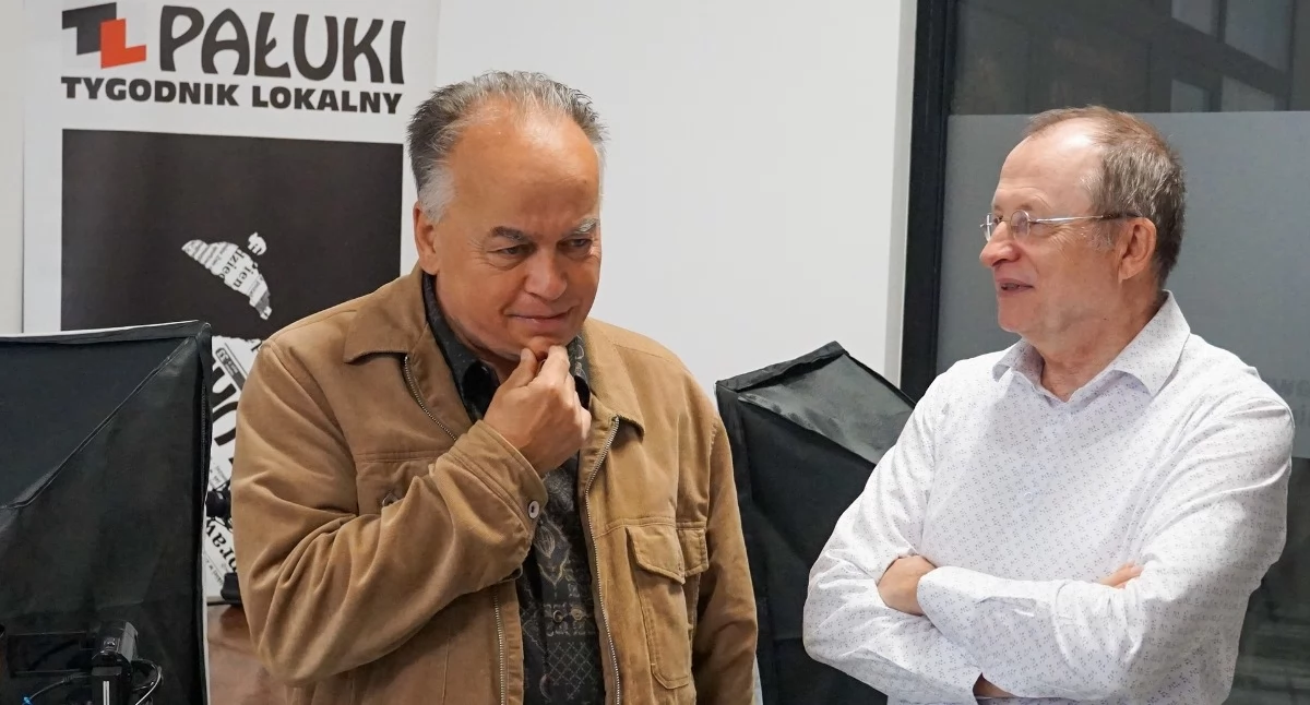 Dominik Księski i Marek Holak, spotkanie 22 września w redakcji portalu żnińskiego  fot. Karol Gapiński