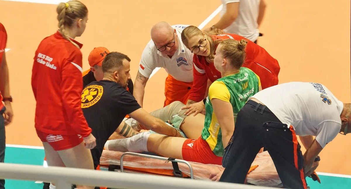 Kontuzji doznała estońska atakująca BKS-u Bielsko-Biała Kertu Laak   fot. Marek Holak