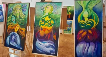 Wystawa Kruchowianki Stanisławy Sierant w Muzeum Ziemi Mogileńskiej w Chabsku (zdjęcia)
