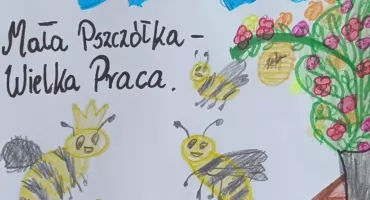 Pszczeli konkurs plastyczny w ZSP w Słowikowie