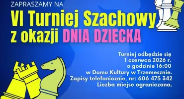 VI Turniej Szachowy w Trzemesznie już 1 czerwca 2026 roku