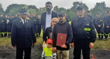 Druh Wojciech Galus wyróżniony za postawę godną strażaka ratownika (zdjęcia)