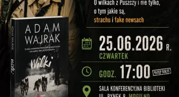 Spotkanie z Adamem Wajrakiem w Miejskiej Bibliotece Publicznej w Mogilnie już 25 czerwca 2026 roku 