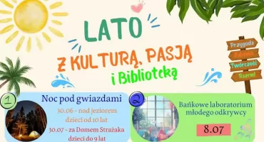 Wakacyjne aktywności Biblioteki Publicznej Gminy Orchowo 