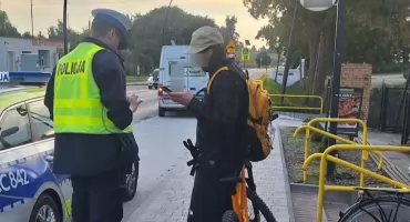 Stop brawurowej jeździe na rowerze i hulajnodze - akcja mogileńskiej policji
